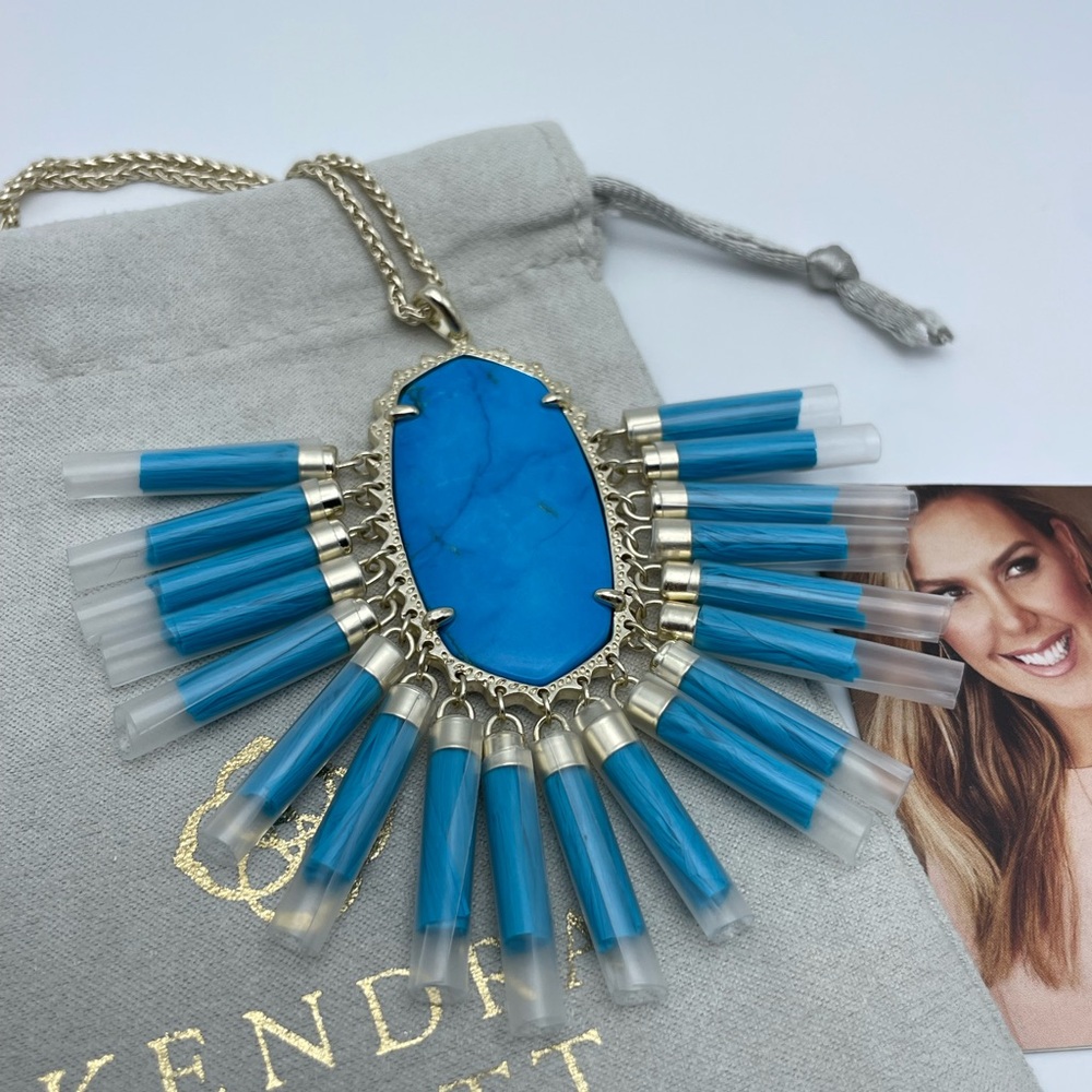 Kendra Scott NWT Aqua Betsy Necklace 💙